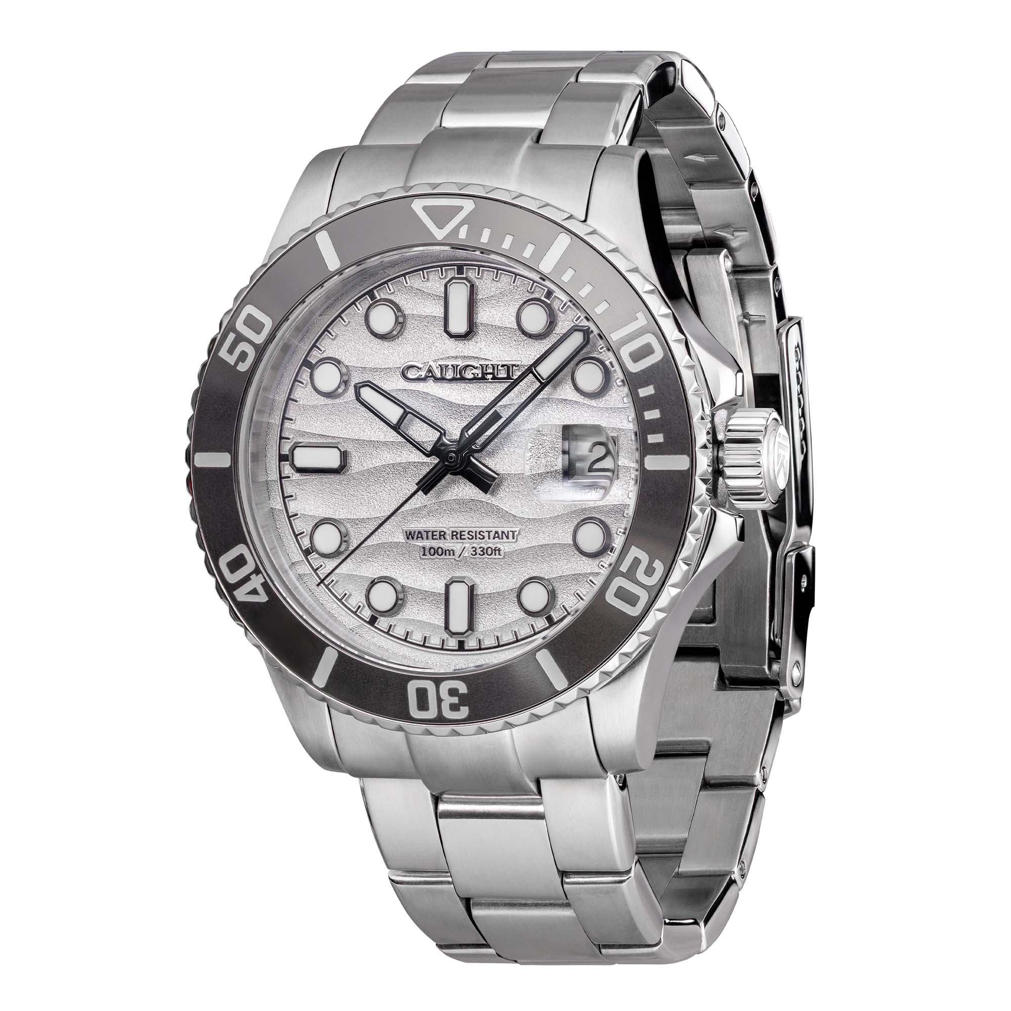 Sea Voyager Silver wristwatch with a detailed dial