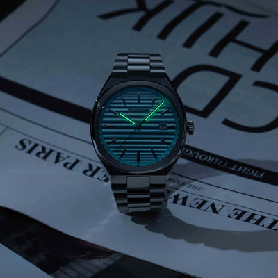 EPOCH Baby Blue Watch At Dark Night-Luminous Hands