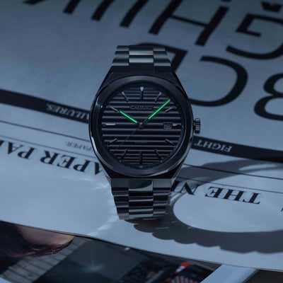 EPOCH Grey Watch At Night-Luminous Hands
