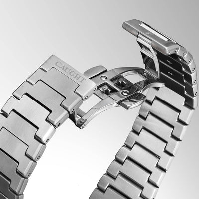 Polished Finish Stainless Steel Strap With Adjustable Butterfly Clasp