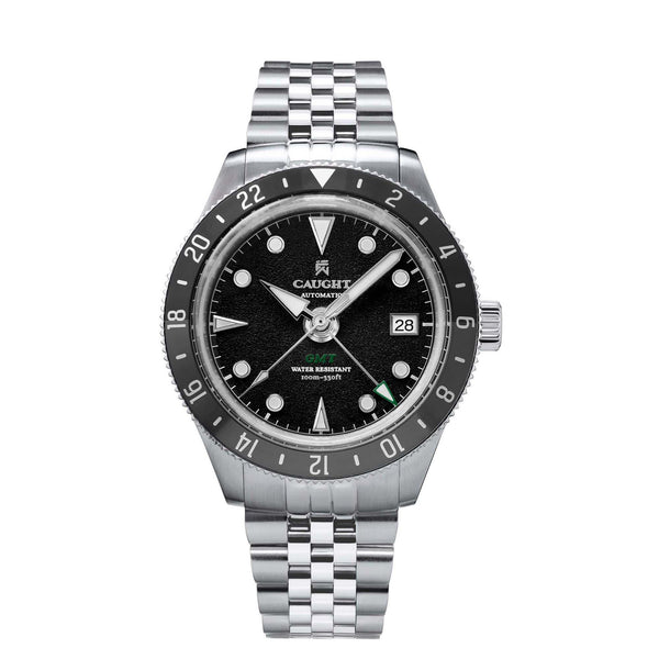 Nomad Black affordable gmt watch price under $200  