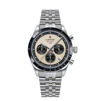 CAUGHT Grand Slammer Daytona “Homage” Watch – White Dial Front