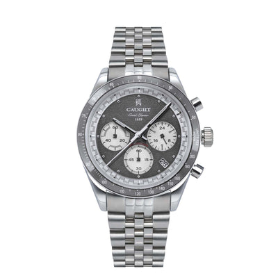 CAUGHT Grand Slammer Daytona “Homage” Watch – Grey Dial Front