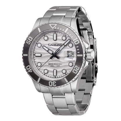 Sea Voyager Silver wristwatch with a detailed dial