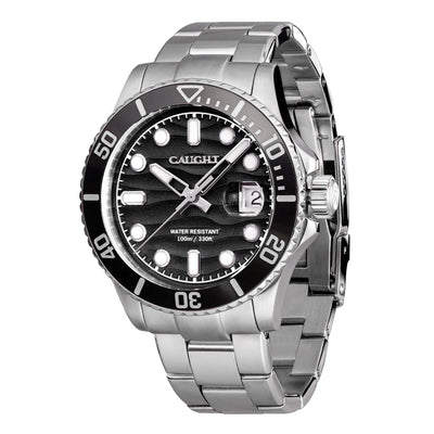 Black dial watch dial on white background - minimalist affordable watch under $200  