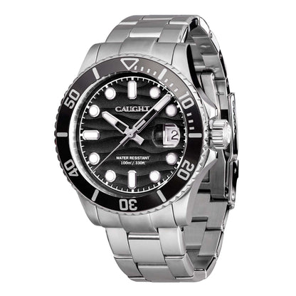 Black dial watch dial on white background - minimalist affordable watch under $200  